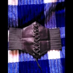 Lace corset wide belt